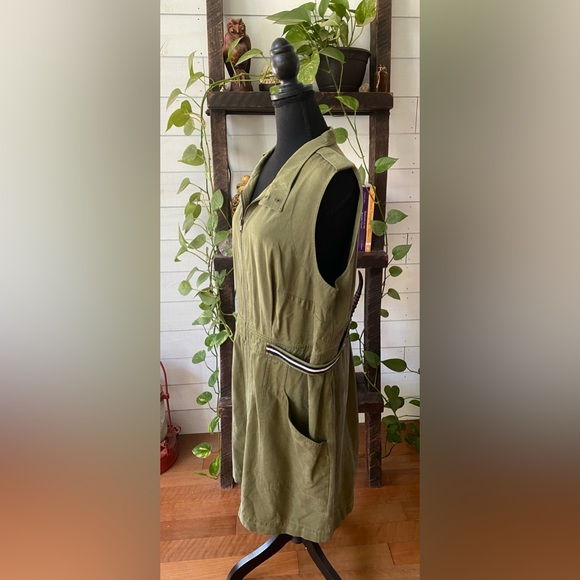 Plenty by Tracy Reese: Military Green Utility Dress - Picture 13 of 17